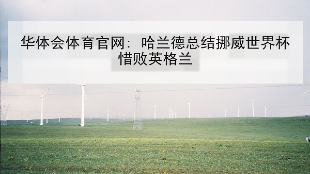 华体会体育官网: 哈兰德总结挪威世界杯惜败英格兰